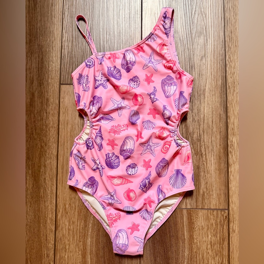 Tucker + Tate Pink and Purple Seashell One Piece